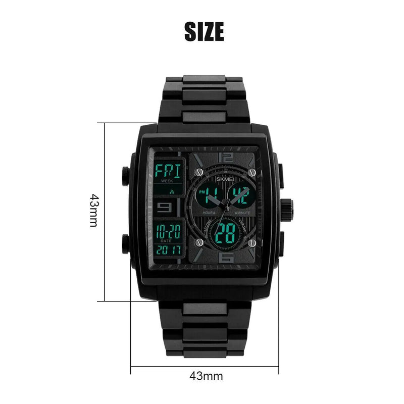 Chronograph Men's Digital Army Military Sport Quartz