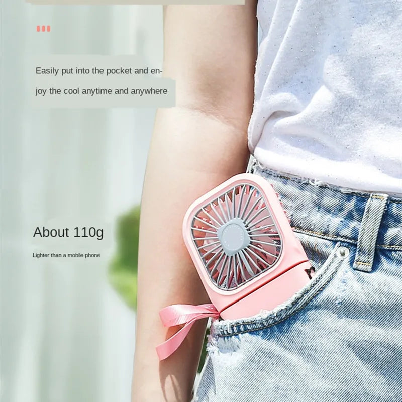 Hanging Neck Fans Mini Portable folding