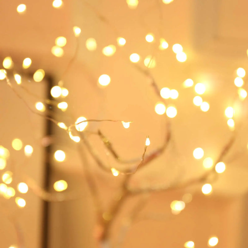 LED Night Light Mini Christmas Tree Copper Wire Garland Lamp