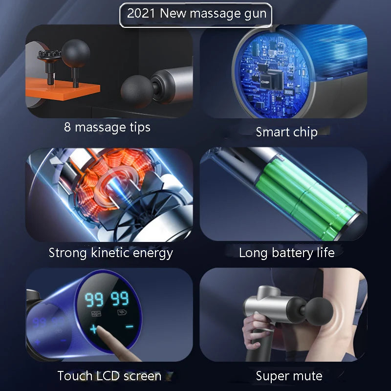 New Massage Gun Massager LCD Screen