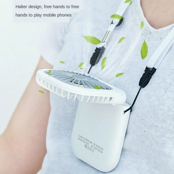 Hanging Neck Fans Mini Portable folding