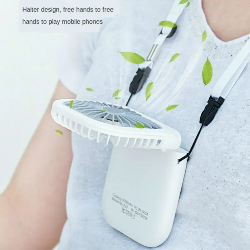 Hanging Neck Fans Mini Portable folding