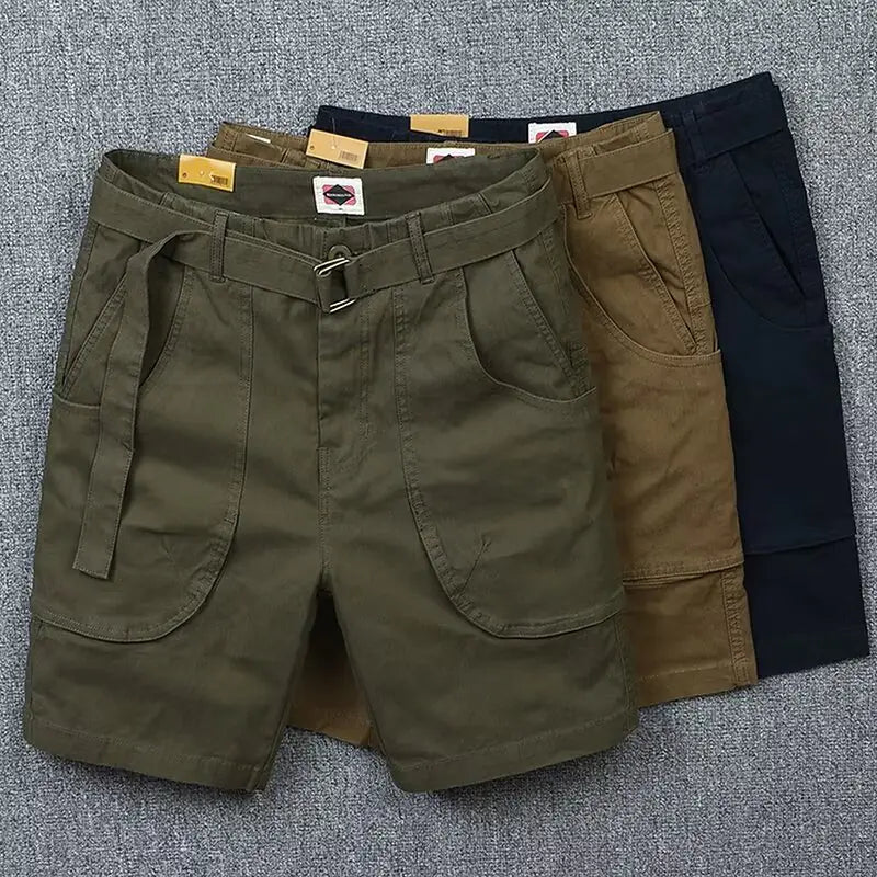 Men's Casual Multi-Pocket Loose Fit Shorts