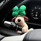 Cute Bowknot Dog Car Wiper Doll