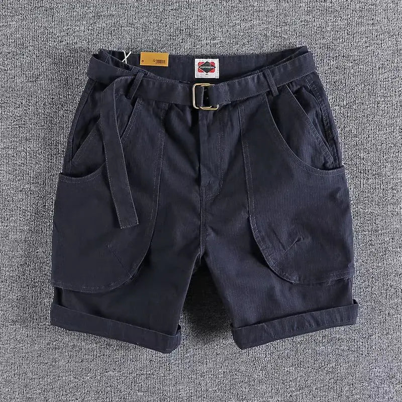 Men's Casual Multi-Pocket Loose Fit Shorts