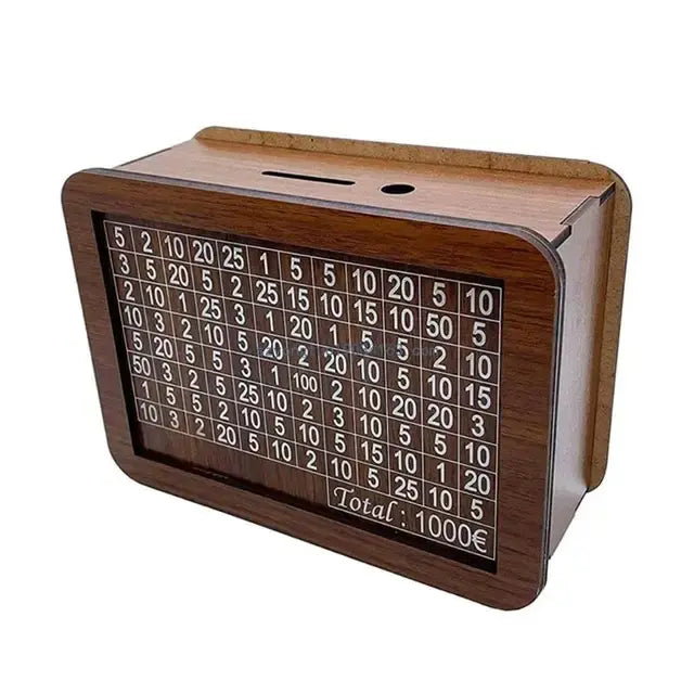 Wooden Piggy Banks Save Money Organization Box