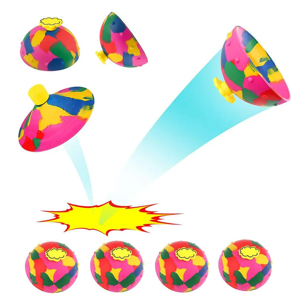 Hip Hop Jump Half Side Bouncing Ball Anti Stress Fidget Toys.