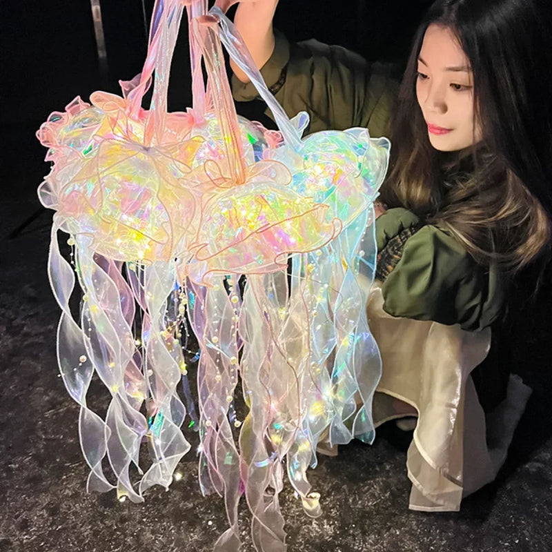 Jellyfish Lamp, Portable Flower Lamp,
