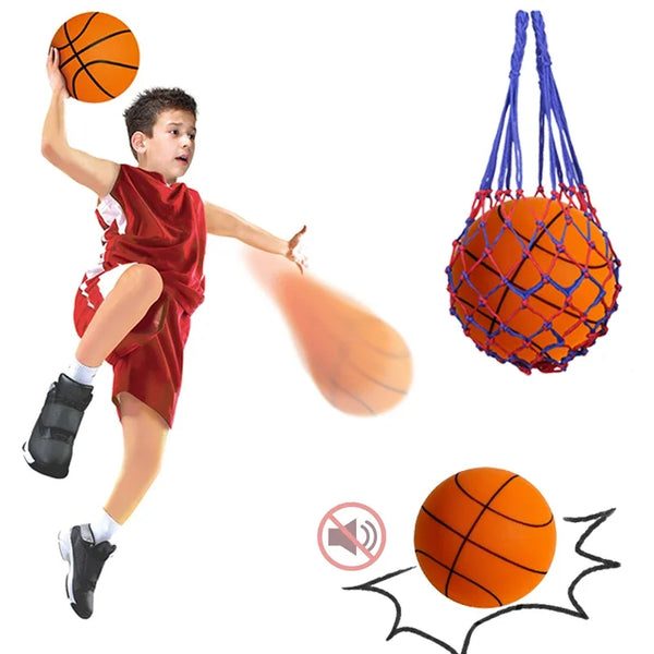 Bouncing Mute Ball Indoor Silent Basketball 24cm.