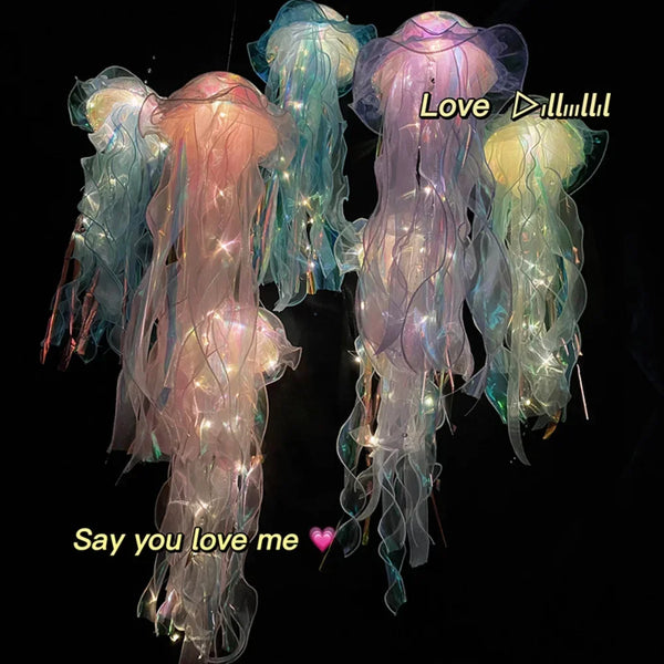 Jellyfish Lamp, Portable Flower Lamp,