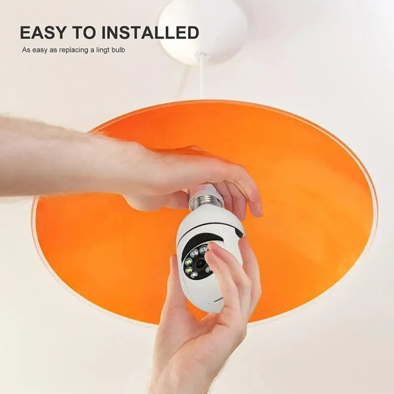 YI IOT WiFi 360° Rotating 1080P Bulb Camera Motion Detection