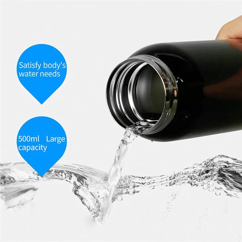 500ml Bike Water Bottle Drink Flask Stainless Steel Cup