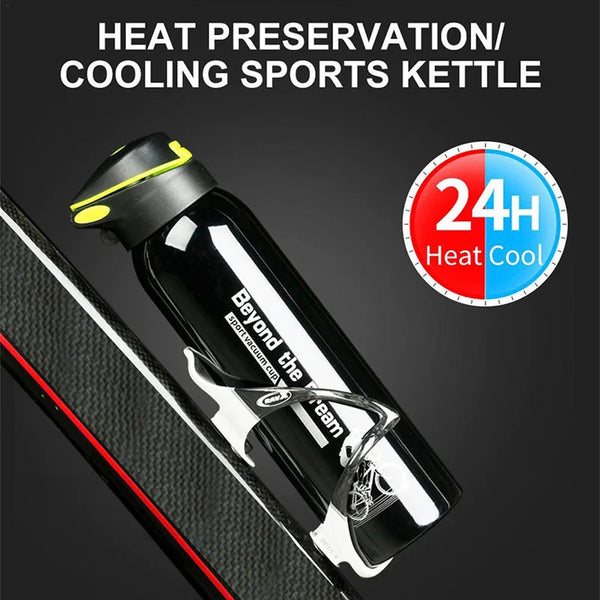 500ml Bike Water Bottle Drink Flask Stainless Steel Cup