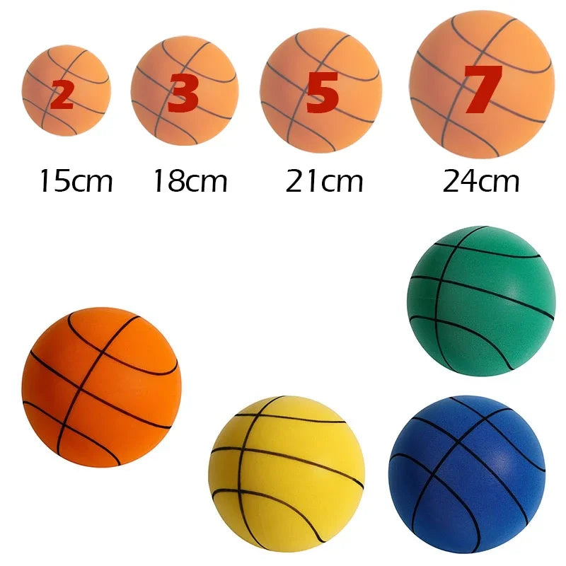 Bouncing Mute Ball Indoor Silent Basketball 24cm.