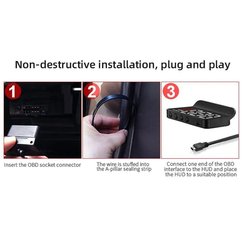 Auto Windshield Speed Projector