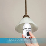 YI IOT WiFi 360° Rotating 1080P Bulb Camera Motion Detection