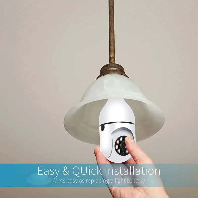 YI IOT WiFi 360° Rotating 1080P Bulb Camera Motion Detection
