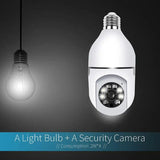 YI IOT WiFi 360° Rotating 1080P Bulb Camera Motion Detection