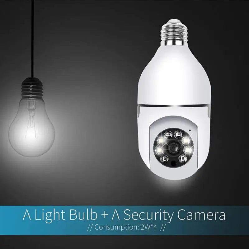 YI IOT WiFi 360° Rotating 1080P Bulb Camera Motion Detection