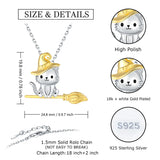 925 Sterling Silver Cat Necklace