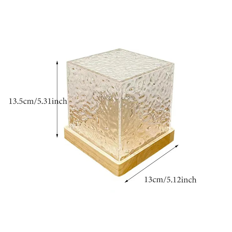 Water Flowing Table Lamp Northern Aurora