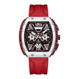 Multi-Hand Chronograph Rubber Strap
