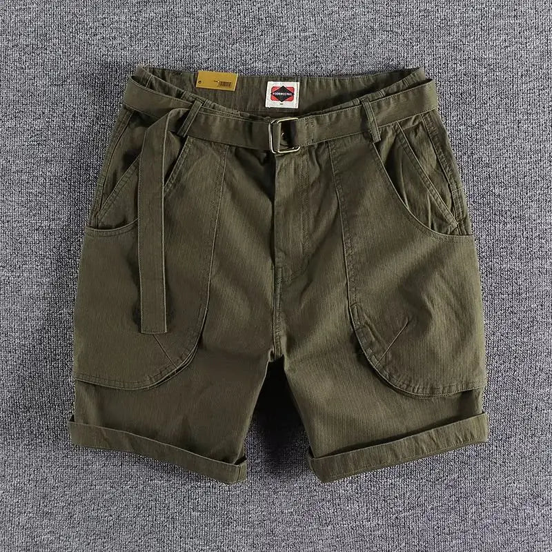 Men's Casual Multi-Pocket Loose Fit Shorts