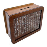 Wooden Piggy Banks Save Money Organization Box